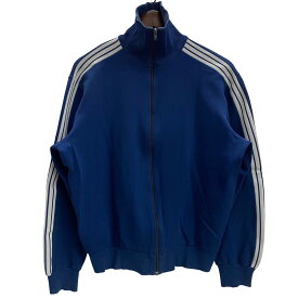 【中古】アディダス adidas 60's トラックジャケット 西ドイツ デサント ジャージ ブルー 5サイズ 201MT-3814 VB