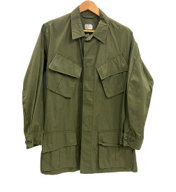 【中古】ミリタリー Military 60's 60年代 US ARMY Jungle Fatigue JACKET ジャングルファティーグ ジャケット 3rd ノンリップ Vintage ヴィンテージ DSA-100-67-C-0158 SMALL-LONG ジャケット カーキ Sサイズ 101MT-4366