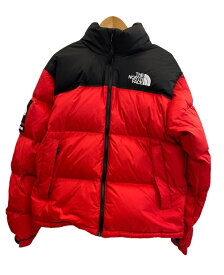 【中古】シュプリーム SUPREME 24AW ×THE NORTH FACE NUPTSE JACKET ノースフェイス ヌプシ ダウンジャケット 赤 ND52402I ジャケット レッド Mサイズ 101MT-4413