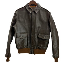 【中古】リアルマッコイズ THE REAL McCOY'S トイズマッコイ Toys McCoy TYPE A-2 レザーフライト 30-1415 ジャケット ブラウン 40サイズ 201MT-3953 VB