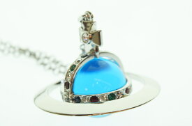 【中古】ヴィヴィアン ウエストウッド vivienne westwood オーブ ロング チェーン ネックレス ペンダント アクセサリー メンズ ジュエリー・アクセサリー ネックレス・ペンダント 103G-146
