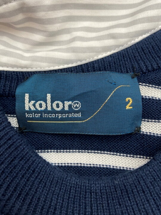 楽天市場】【中古】 カラー kolor 20SS ASYMMETRY KNIT DOCKING L/S 