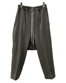 【中古】 リックオウエンス Rick Owens LUXOR 23AW DRAWSTRING CROPPED ドローストリング クロップド サルエル 灰 無地 RU02C7381-WN ボトムスその他 グレー US 36 104MB-263