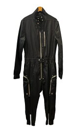 【中古】リックオウエンス Rick Owens BAUHAUS LARRY FLIGHTSUIT バウハウスラリーフライトスーツ ジャンプスーツ 黒 RU02B2553-TE つなぎ・オーバーオール ブラック 表記サイズUS42 101MB-642
