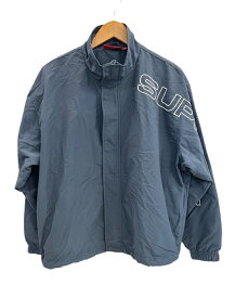 【中古】シュプリーム SUPREME Spellout Embroidered Track Jacket シェルジャケット トラックジャケット ジャケット ネイビー Sサイズ 101MT-4554