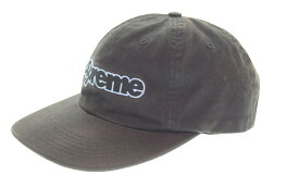 【中古】シュプリーム SUPREME 18AW Connect Logo 6Panel Cap コネクトロゴ 6パネル キャップ 黒 帽子 メンズ帽子 キャップ ブラック 103H-57