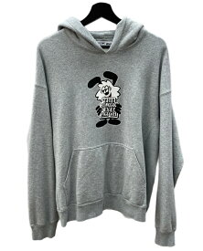 【中古】 ブラックアイパッチ BlackEyePatch × VERDY ベルディ VICK OG LABEL HOODIE ヴィック オージー ラベル フーディ 灰 パーカ ロゴ グレー XLサイズ 104MT-1647