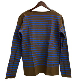 【中古】キャピタル KAPITAL ボーダー ロンT 長袖カットソー ブラウン Lサイズ 201MT-4127 VB