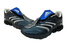 【中古】 アディダス adidas 24年製 × atmos アトモス PREDATOR MEGARIDE プレデター メガライド サッカー シューズ 青 黒 JQ2579 メンズ靴 スニーカー ブラック 27cm 104S-909