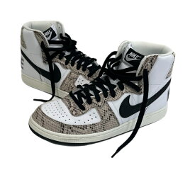 【中古】ナイキ NIKE TERMINATOR HIGH ターミネーター ハイ スネークスキンプリント FB1318-100 メンズ靴 スニーカー ホワイト 28cm 101sh-2229