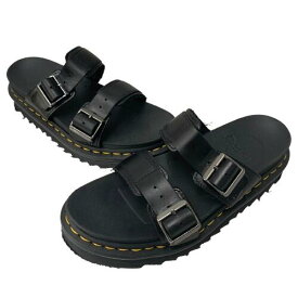 【中古】ドクターマーチン Dr.Martens MYLESスライドサンダル レディース靴 サンダル その他 ブラック EU38サイズ 201-shoes1397
