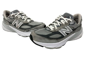 【中古】 ニューバランス new balance 22年製 M990 V6 FuelCell ランニング ローカット シューズ USA製 灰 M990GL6 メンズ靴 スニーカー グレー 25.5cm 104S-925