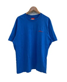 【中古】シュプリーム SUPREME 21AW Arabic Logo Washed S/S Tee アラビア ロゴ ウォッシュド Tシャツ ロゴ刺繍 青 Tシャツ ブルー Lサイズ 101MT-5042