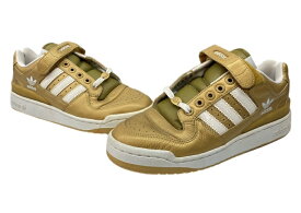 【中古】 アディダス adidas 02年製 FORUM LO METAL 2 フォーラム ロー デッドストック バスケ シューズ 白 金 675066 メンズ靴 スニーカー ゴールド 27cm 104S-991