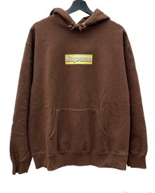 【中古】 シュプリーム SUPREME 22SS Bling Box Logo Hooded Sweatshirt ブリング ボックスロゴ フーディ パーカー 茶 パーカ ロゴ ブラウン Mサイズ 104MT-2081