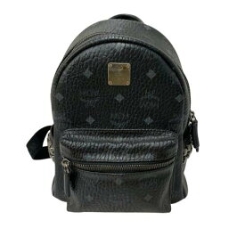 【中古】エムシーエム MCM スターク ミニリュック ヴィセトス柄 バッグ レディースバッグ バックパック・リュック ブラック Sサイズ 201goods-791