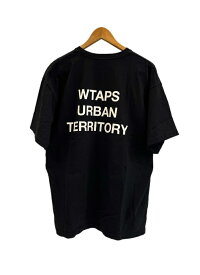 【中古】ダブルタップス WTAPS 23SS SNEAK URBAN TERRITORY アーバンテリトリープリントTシャツ 半袖カットソー 黒 3 Tシャツ ブラック 101MT-5246