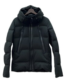 【中古】 デサント DESCENTE MOUNTAINEER マウンテニア Mizusawa Down 水沢ダウン ALLTERRAIN ダブルジップ アウター 黒 DAMSGK30U ジャケット ロゴ ブラック Mサイズ 104MT-2140