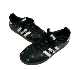【中古】アディダス adidas サンバ SAMBA OG W フラワー刺繍 花柄 IF4397 メンズ靴 スニーカー ブラック 25.5cm 101sh-2360