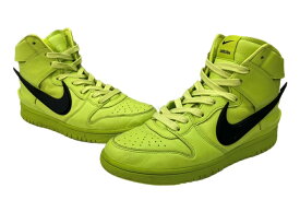 【中古】 ナイキ NIKE 21年製 × AMBUSH アンブッシュ DUNK HI FLASH LIME ダンク ハイ フラッシュライム シューズ 緑 CU7544-300 メンズ靴 スニーカー グリーン 27cm 104S-1048