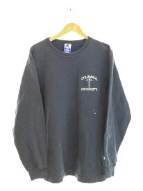 【中古】チャンピオン Champion 90s Columbia University Made in MEXICO 90's 青タグ コロンビア大学 メキシコ製 101241012020 スウェット ネイビー Lサイズ 103MT-3418