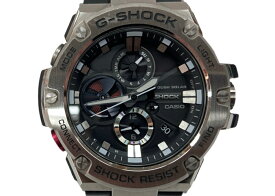 【中古】 ジーショック G-SHOCK CASIO カシオ G-STEEL 耐衝撃構造 20気圧防水 アウトドア 腕時計 ウォッチ 5513 銀 黒 GST-B100 メンズ腕時計ブラック 104T-35