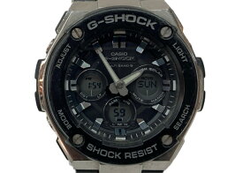 【中古】 ジーショック G-SHOCK CASIO カシオ タフソーラー 耐衝撃構造 20気圧防水 アウトドア 腕時計 ウォッチ 5524 銀 黒 GST-W300 メンズ腕時計ブラック 104T-36