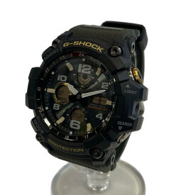 【中古】ジーショック G-SHOCK カシオ CASIO MUDMASTER マッドマスター 黒 緑 GWG-100 メンズ腕時計101watch-79