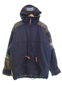 【中古】ナパピリ napapijri 90s マウンテンパーカー Made in ITALY 90's リフレクター 中綿 イタリア製 ジャケット マルチカラー LLサイズ 103MT-3522