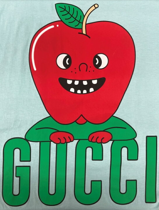 楽天市場】【中古】 グッチ GUCCI Apple Print S/S T-Shirt アップル 