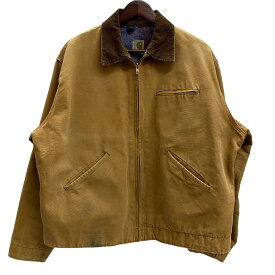 【中古】カーハート Carhartt 70's デトロイトジャケット ステンシル ジャケット ベージュ 46サイズ 201MT-4874 VB