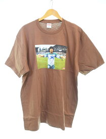 【中古】シュプリーム SUPREME 2024SS Maradona Tee マラドーナTシャツ Tシャツ ブラウン LLサイズ 103MT-3619