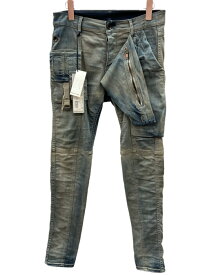 【中古】 リックオウエンス Rick Owens DRKSHDW ダークシャドウ Memphis Cut メンフィス カット ハスラー ロング パンツ デニム 無地 DU19S4356-SHU ボトムスその他 ブラウン 28 104MB-419