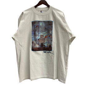 【中古】ヴィンテージ vintage 90's~ Salvador dali プリントt アート Tシャツ USA製 Tシャツ ホワイト XLサイズ 201MT-4981 VB