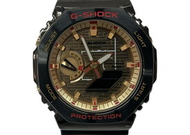 【中古】 ジーショック G-SHOCK CASIO カシオ × 八村塁 シグネチャーモデル 20気圧防水 アウトドア 腕時計 ウォッチ 5729 黒 金 GBM-2100 メンズ腕時計ブラック 104T-42