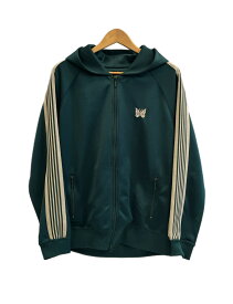 【中古】ニードルス Needles トラックパーカ ジャージ パーカー フーディ ライン LQ387 パーカ グリーン Lサイズ 101MT-5590