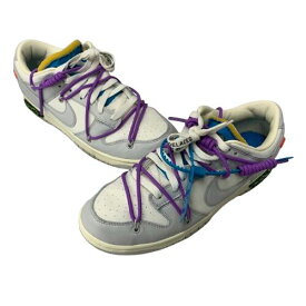 【中古】ナイキ NIKE Off-White DUNK LOW DM1602-125 メンズ靴 スニーカー グレー 27.5cmサイズ 201-shoes1621