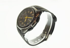 【中古】カシオ CASIO WAVECEPTOR ウェーブセプター 電波ソーラ 5110 メンズ腕時計ブラック 103T-63