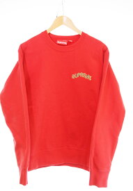 【中古】シュプリーム SUPREME Step Arc Crewneck ステップアーク クルーネック スウェット レッド Sサイズ 103MT-3784