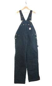 【中古】カーハート Carhartt 90s ダブルニーオーバーオール 裏キルティング Made in USA 90's USA製 R02BLK つなぎ・オーバーオール ブラック 40/32 103MB-793