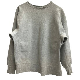 【中古】チャンピオン Champion 80's トリコタグ USA製 胸目無し 染み込み バックプリント スウェット グレー Lサイズ 201MT-5198 VB