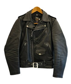 【中古】ショット SCHOTT ONE STAR ダブルライダース レザージャケット 牛革 7007 613US 黒 34 ジャケット ブラック 101MT-5768