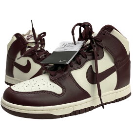 【中古】ナイキ NIKE WMNS DUNK HIGH RETRO ウィメンズ ダンクハイ BURGUNDY CRUSH-SAIL DD1869-601 レディース靴 スニーカー ワインレッド 27cmサイズ 201-shoes1644
