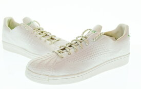 【中古】アディダス adidas Pharrell Williams Superstar Primeknit ファレル・ウィリアムス スーパースター プライムニット GX0194 メンズ靴 スニーカー ホワイト 27cm 103S-1509