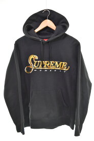 【中古】シュプリーム SUPREME 19AW Sequin Viper Hooded Sweatshirt スパンコール ロゴ パーカー パーカ ブラック Sサイズ 103MT-4011