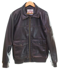 【中古】リーバイス Levi's Type A-2 Flight Jacket フライト ジャケット フェイク レザー A7753-0000 ジャケット ブラウン Sサイズ 103MT-4123
