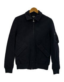 【中古】アーペーセー A.P.C. 中綿ジップアップブルゾン ウールジャケット ボンバージャケット 紺 XS ジャケット ネイビー 101MT-5976