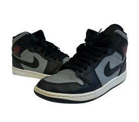【中古】ジョーダン JORDAN Nike Air Jordan 1 Mid Shadow ナイキ エアジョーダン1 ミッド シャドウ ブラック 554724-096 メンズ靴 スニーカー グレー 26cm 101sh-2536
