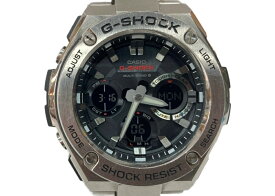 【中古】 ジーショック G-SHOCK CASIO カシオ スチール 耐衝撃構造 20気圧防水 アウトドア 腕時計 ウォッチ 5444 銀 GST-W110D メンズ腕時計シルバー 104T-49