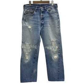 【中古】リーバイス Levi's 80's 501 赤耳 524刻印 USA製 デニム ブルー W34 L38サイズ 201MB-1386 VB